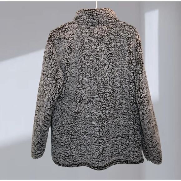 Ohio State Buckeyes Sherpa Quarter-Zip Jacket – Gray/Black (Men’s L) - Picture 2 of 6